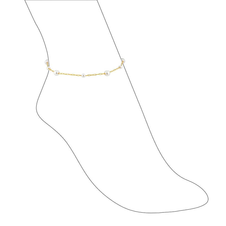 Sahira Kelani Pearl Anklet