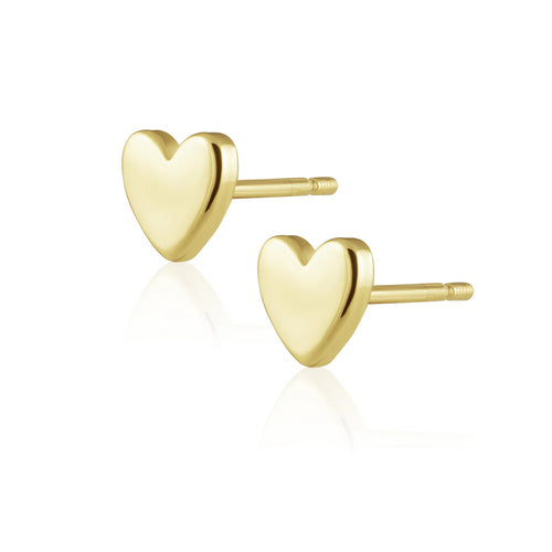 Sahira Solid Heart Studs